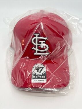 St. Louis Cardinals 47 Brand MLB Baseball Red Classic Logo Hat Snapback Mesh NEW